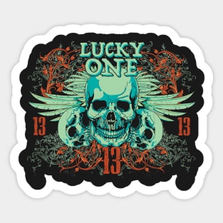 Luck One Sticker